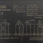 نقشه نصب ترموستات دیجیتال ED6-FKMAP4 هانیانگ