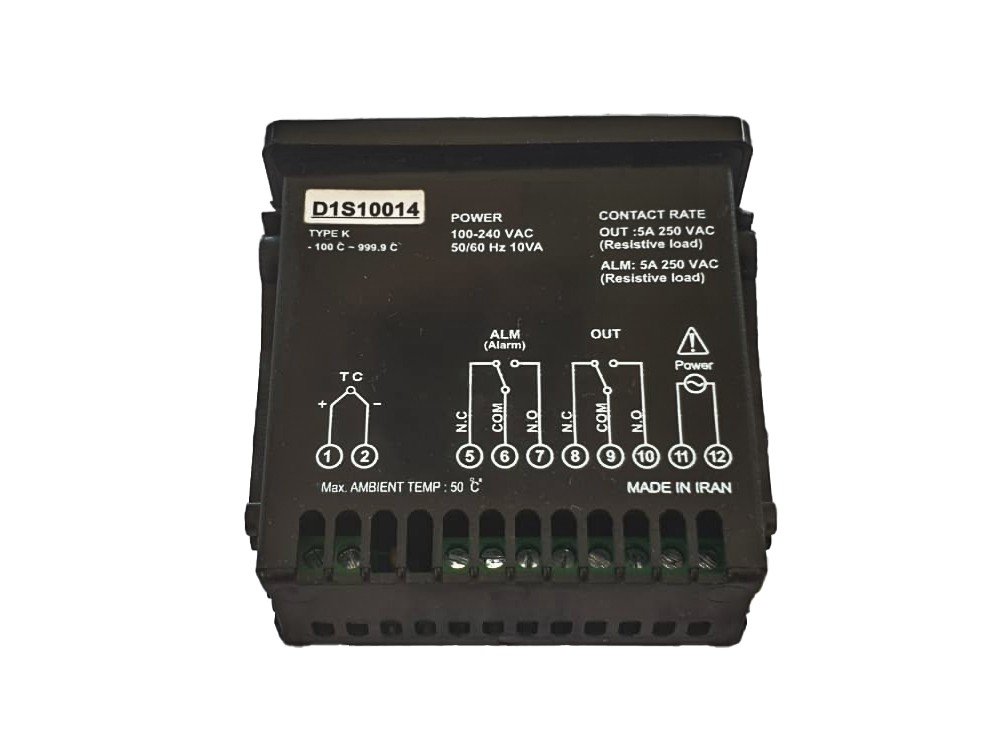 ترموستات دیجیتال MP6-FKRA1 توس از نمای پشت