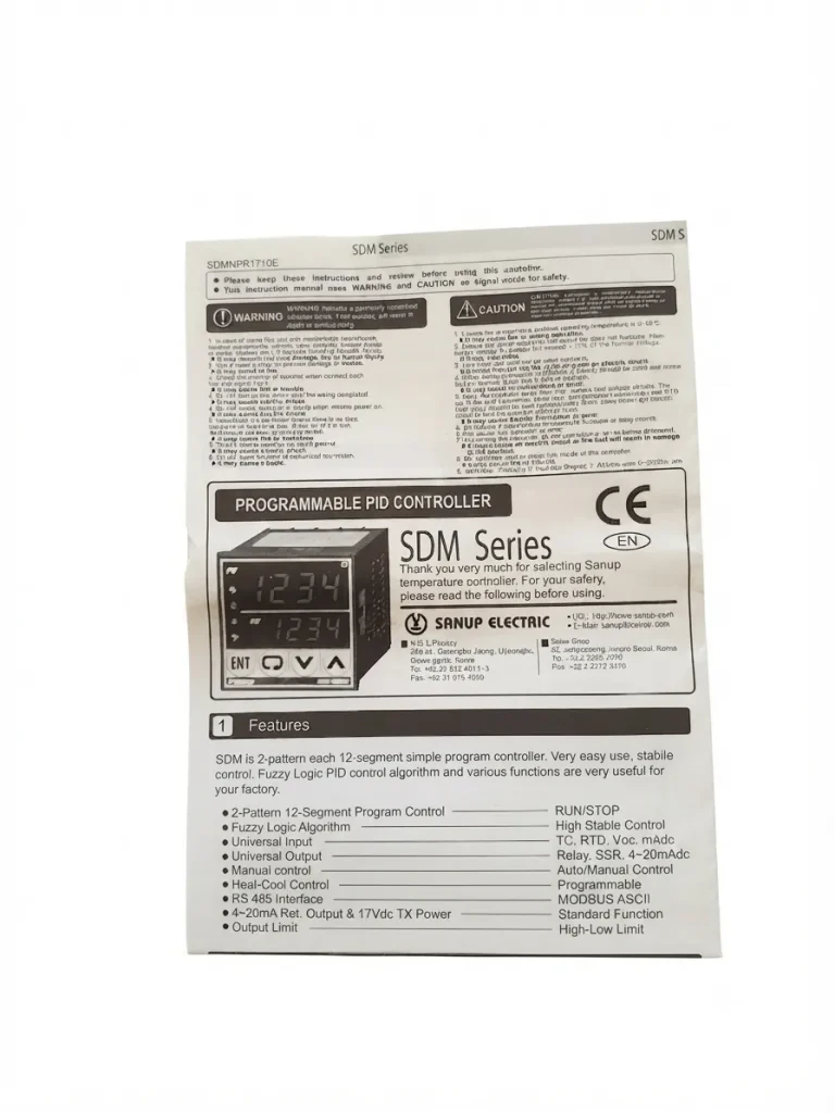 دفترچه راهنمای ترموستات SANUP مدل SDM9000N جایگزین ترموستات PX9 هانیانگ