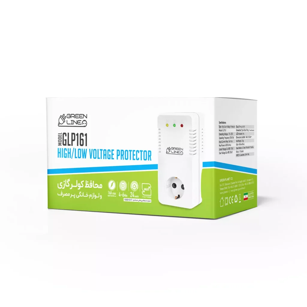 جعبه محافظ ولتاژ آنالوگ کولرگازی GLP161 برند GREEN