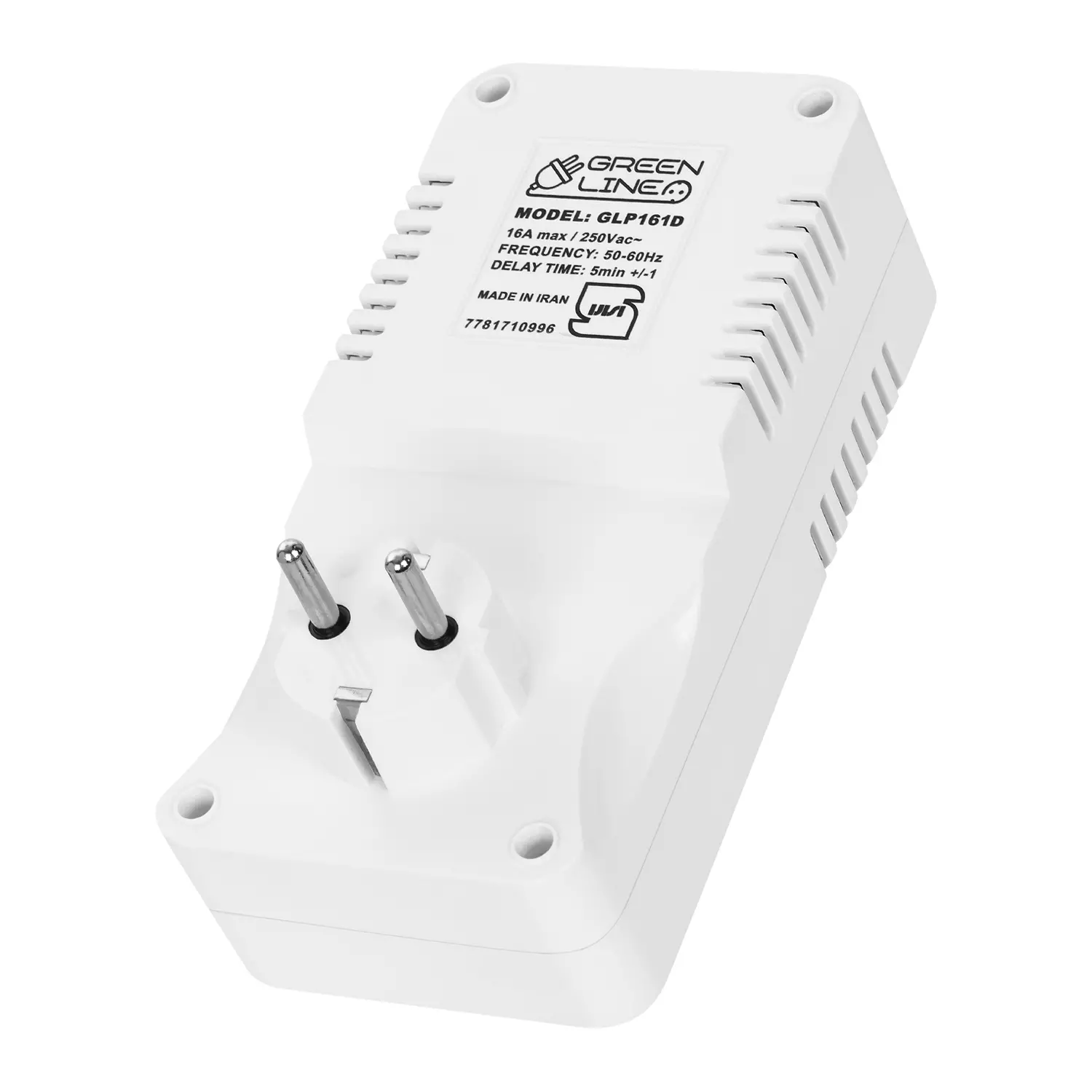 محافظ ولتاژ دیجیتال کولرگازی GLP161D برند GREEN از نمای سه رخ پشت