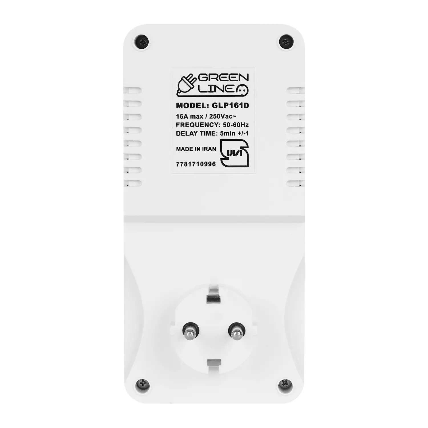 محافظ ولتاژ دیجیتال کولرگازی GLP161D برند GREEN از نمای پشت