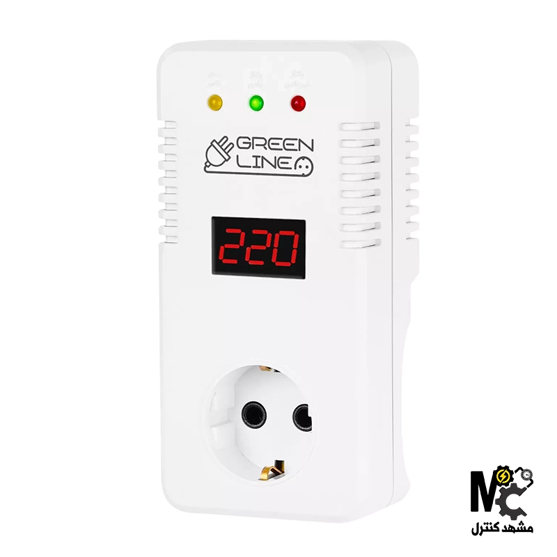 محافظ ولتاژ دیجیتال کولرگازی GLP161D برند GREEN