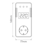 نقشه محافظ ولتاژ دیجیتال کولرگازی GLP161D برند GREEN