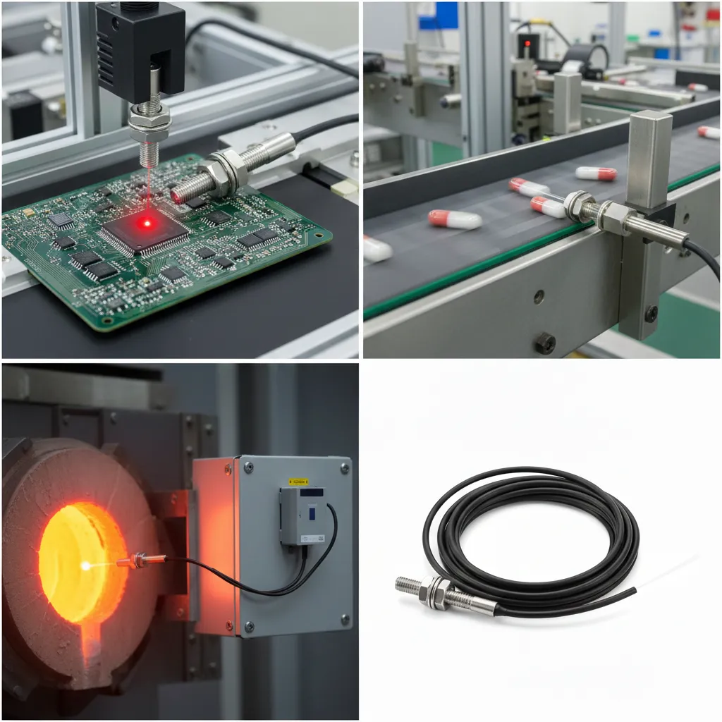 کاربرد های سنسور فیبر نوری FN-D111-2M