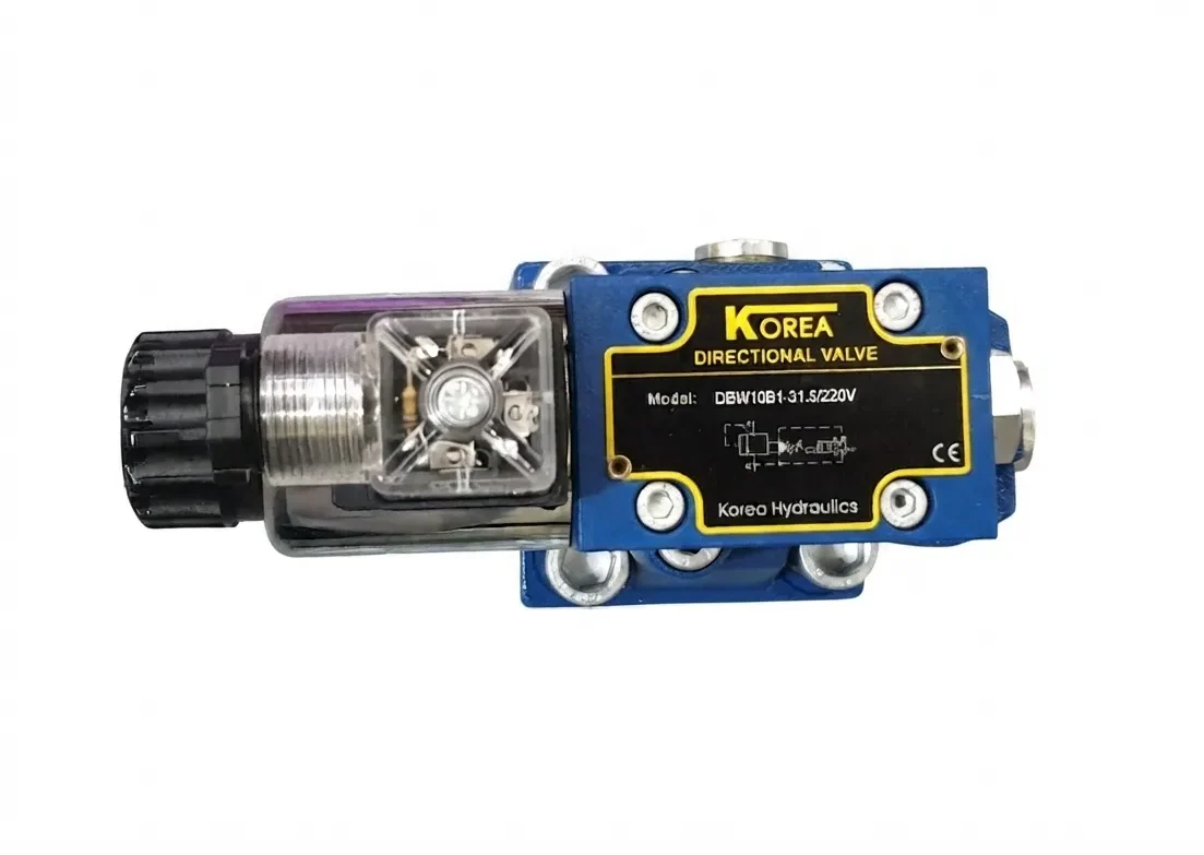 شیر برقی هیدرولیک فشار شکن KOREA DBW10B از نمای بالا