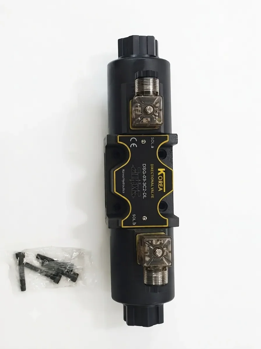 شیر هیدرولیک برقی کنترل جریان KOREA DSG-03 از نمای بالا