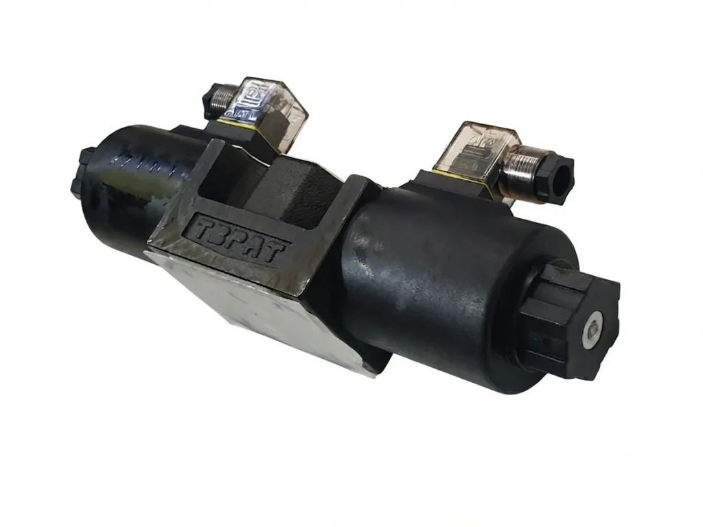 شیر هیدرولیک برقی کنترل جریان KOREA DSG-03 از نمای سه رخ
