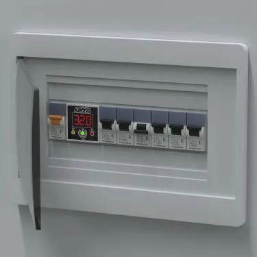 قرارگیری محافظ ولتاژ و جریان کنتوری GLP300DA برند GREEN در کنتور