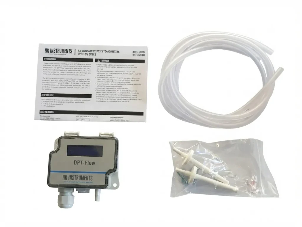 محتویات سفارش ترنسمیتر جریان هوا DPT-FLOW-7000-D برند HK INSTRUMENTS