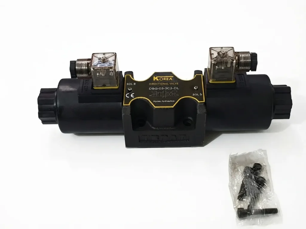 محتویات سفارش شیر هیدرولیک برقی کنترل جریان KOREA DSG-03
