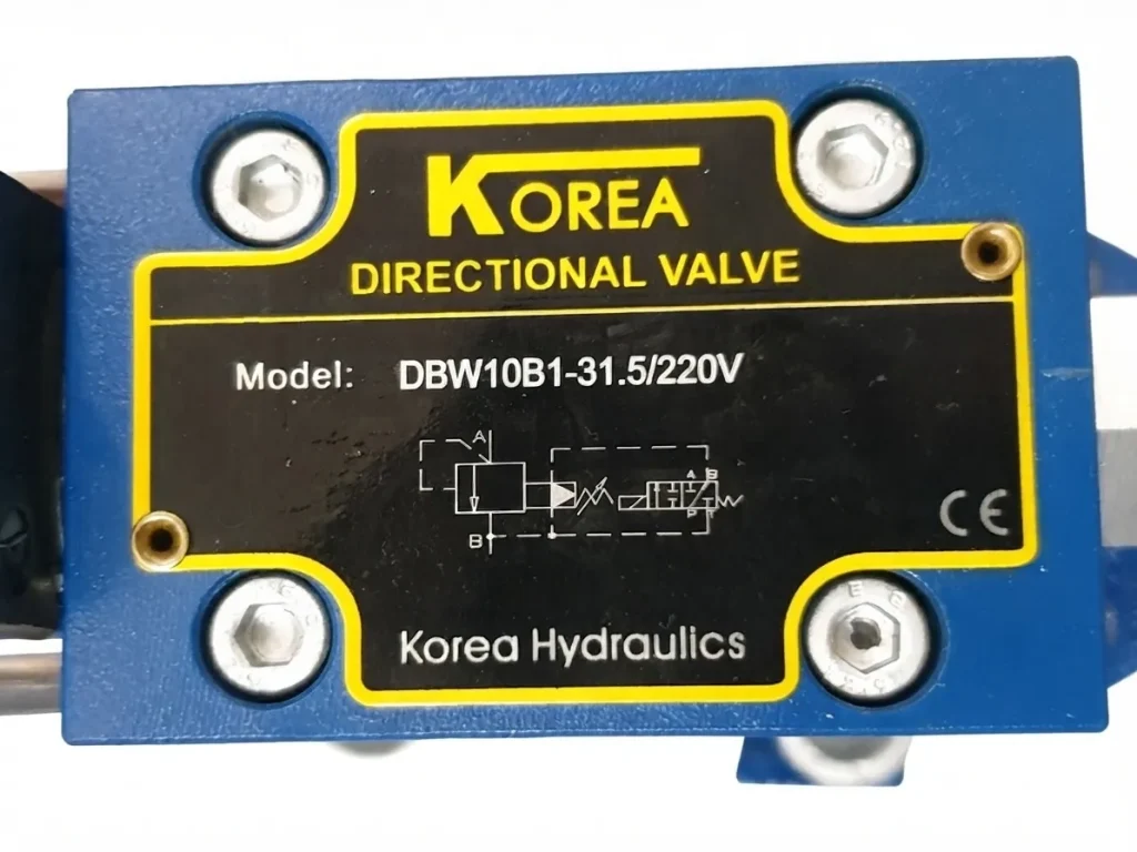 مشخصات فنی شیر برقی هیدرولیک فشار شکن KOREA DBW10B