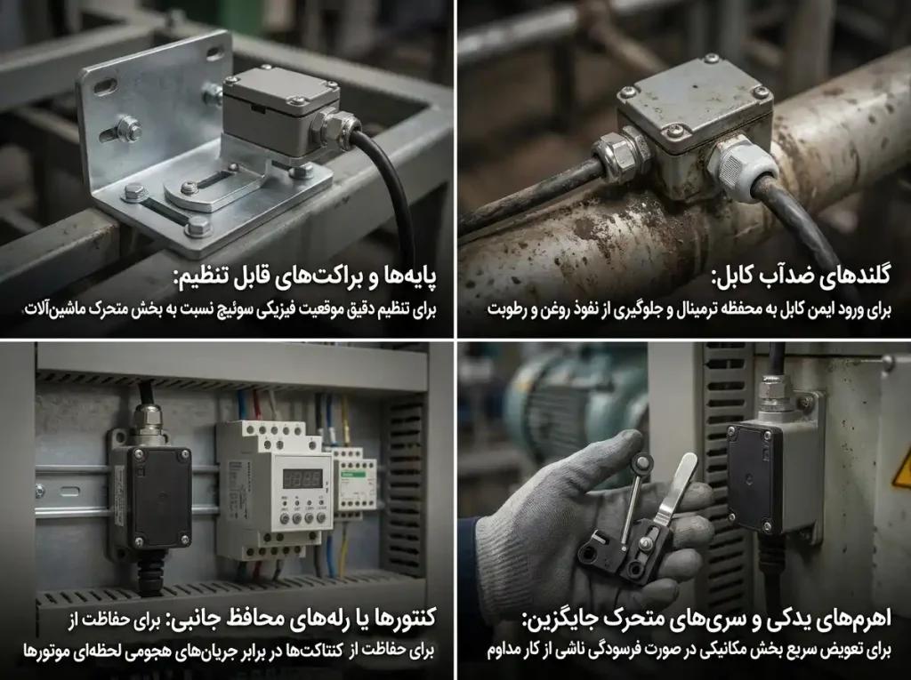 تجهیزات لازم برای نصب میکروسوئیچ